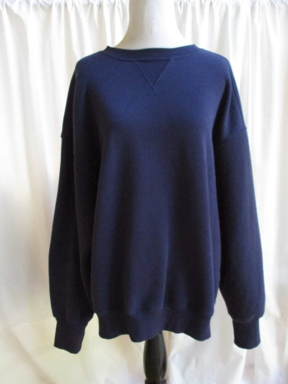 OFFLINE by Aerie Size S Cloud Fleece Oversized Crewneck Sweatshirt RoyalNavy NWT